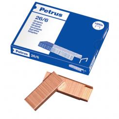 Grapas PETRUS 26/6 (x1000) cobreada