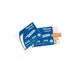 Grapas PETRUS mod. 24 (23/6) (envase 1000) - para grapadora 1600 cobreada