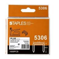 Grapas PLUS 53/6 plateadas, caja de 1000 uds