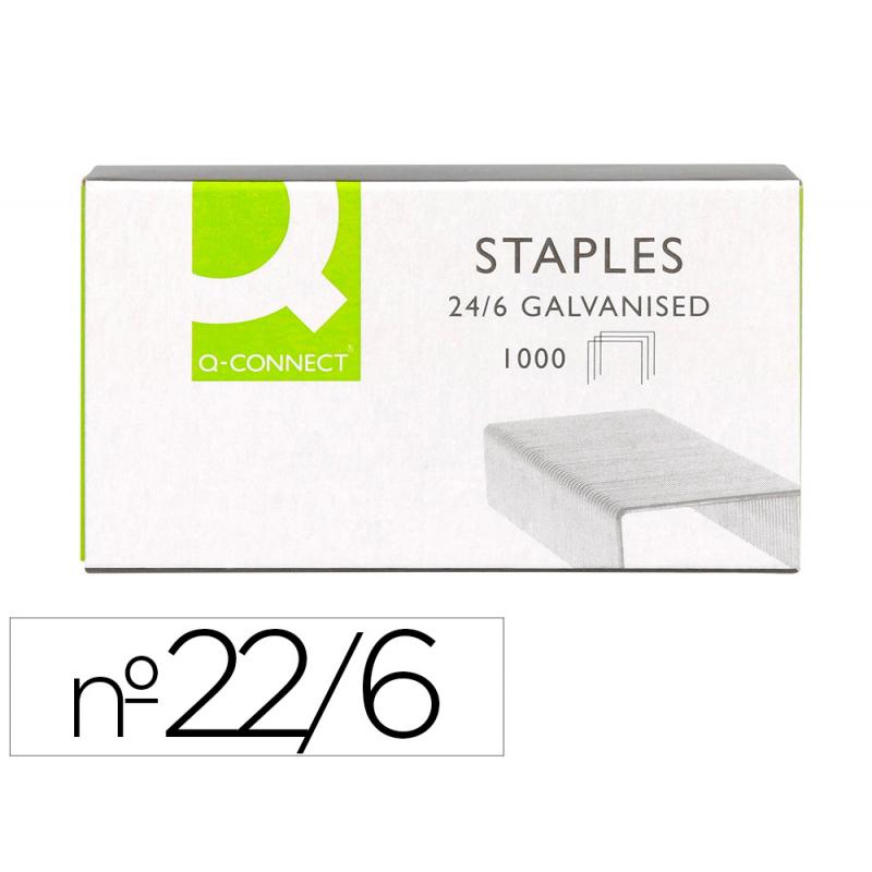 grapas-q-connect-nº-22-6-24-6-galvanizadas-caja-de-1000-unidades