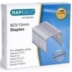 Grapas Rapesco Gran Capacidad 923/15 Mm. Galvanizadas Caja De 1000