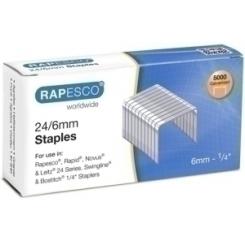 Grapas Rapesco Standard 24/6 Mm. Galvanizadas Caja De 5000
