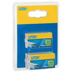Grapas RAPID 10/4mm. 3 x1000 Standard (blíster) galvanizada