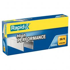 Grapas RAPID 26/6 mm. Caja 5000 Strong galvanizada