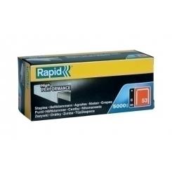 GRAPAS RAPID CLAVADORA 53/ 8 mm. GALVANIZADAS caja de 5000