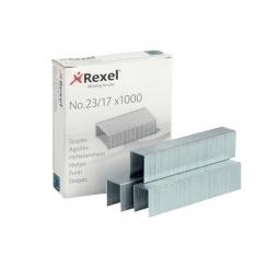 Grapas REXEL 23/17. Caja 1000, galvanizadas