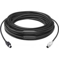 LOGITECh GROUP 15m Extender Cable cable ps/2 6-p Mini-DIN Negro