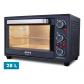 grunkel-hr-28cook-horno-28-l-1600-w-negro-acero