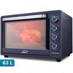 Grunkel HR-63MAX horno 63 L 2200 W Negro, Acero
