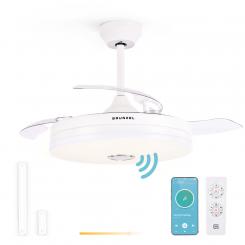 Grunkel SKYWIND-42BT2 ventilador Blanco, Madera