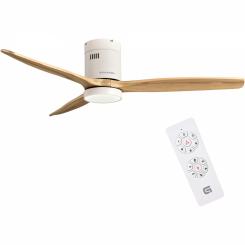 Grunkel SKYWIND-52WB ventilador Blanco, Madera