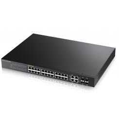 Zyxel GS1920-24HP Gestionado L2 Gigabit Ethernet (10/100/1000) Energía sobre Ethernet (PoE) Negro
