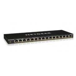 GS316P No administrado Gigabit Ethernet (10/100/1000) Energía sobre Ethernet (PoE) Negro