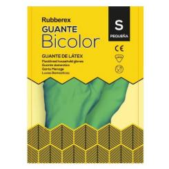 Guantes maneje látex bicolor reforzado Rubberex, 1 par