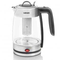 Haeger EK-22F.020A tetera eléctrica 1,8 L 2200 W Gris, Transparente