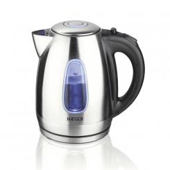 Haeger EK-22S.027A tetera eléctrica 1,7 L 2200 W Negro, Acero inoxidable
