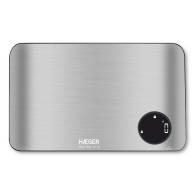 Haeger KS-DIG.012A báscula de cocina Acero inoxidable Encimera Rectángulo Báscula electrónica de cocina
