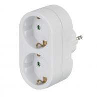 Hama 00108876 adaptador de enchufe eléctrico Tipo C (Euroconcexión) + Tipo F Blanco