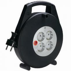 Hama 00149924 base múltiple 3 m 4 salidas AC Interior Negro, Blanco
