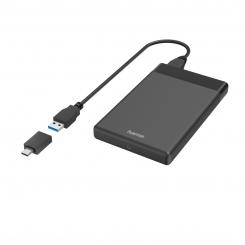 Hama 00200760 caja para disco duro externo Carcasa de disco duro/SSD Negro 2.5