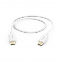 Hama 00201590 cable USB USB 2.0 1 m USB C Blanco