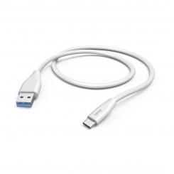 Hama 00201596 cable USB USB 2.0 1,5 m USB A USB C 0,48 Gbit/s Blanco