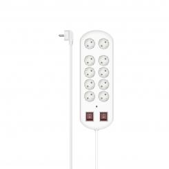 Hama 00223163 base múltiple 2 m 10 salidas AC Interior Blanco