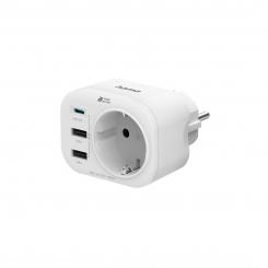 Hama 00223342 base múltiple 1 salidas AC Interior Blanco