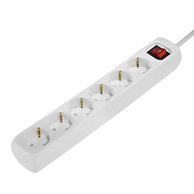 hama-69223783-base-multiple-14-m-6-salidas-ac-interior-blanco