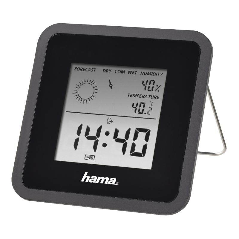 hama-termometro-e-higrometro-digital-con-reloj-y-prevision-meteorologica-control-de-temperatura-digital-con-termometro-e-higrometro-medidor-de-temperatura-para-interior-color-negro