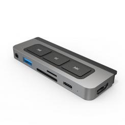 Targus HD449 hub de interfaz USB Tipo C 5000 Mbit/s Plata