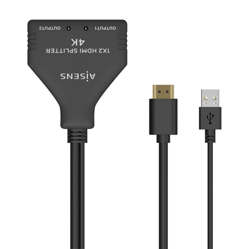 hdmi-duplicador-4k@30hz-1×2-con-alimentacion-usb-y-cable-negro-30-cm