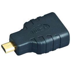 GEMBIRD HDMI(F)-microHDMI(M) Negro