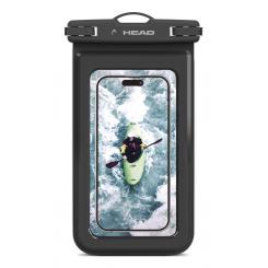 HEAD Funda flotante impermeable , bolsa estanca flotante IPX8, móvil hasta 6.8, universal, negro