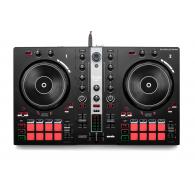 Hercules INPULSE 300 MK2 Controladora con opción de realizar scratch utilizando discos de vinilo Negro, Rojo