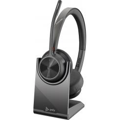 HP Auriculares Poly Voyager 4320-M con certificación para Microsoft Teams + llave BT700 + soporte de carga