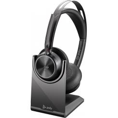 HP Auriculares Poly Voyager Focus 2-M con certificación para Microsoft Teams y soporte de carga