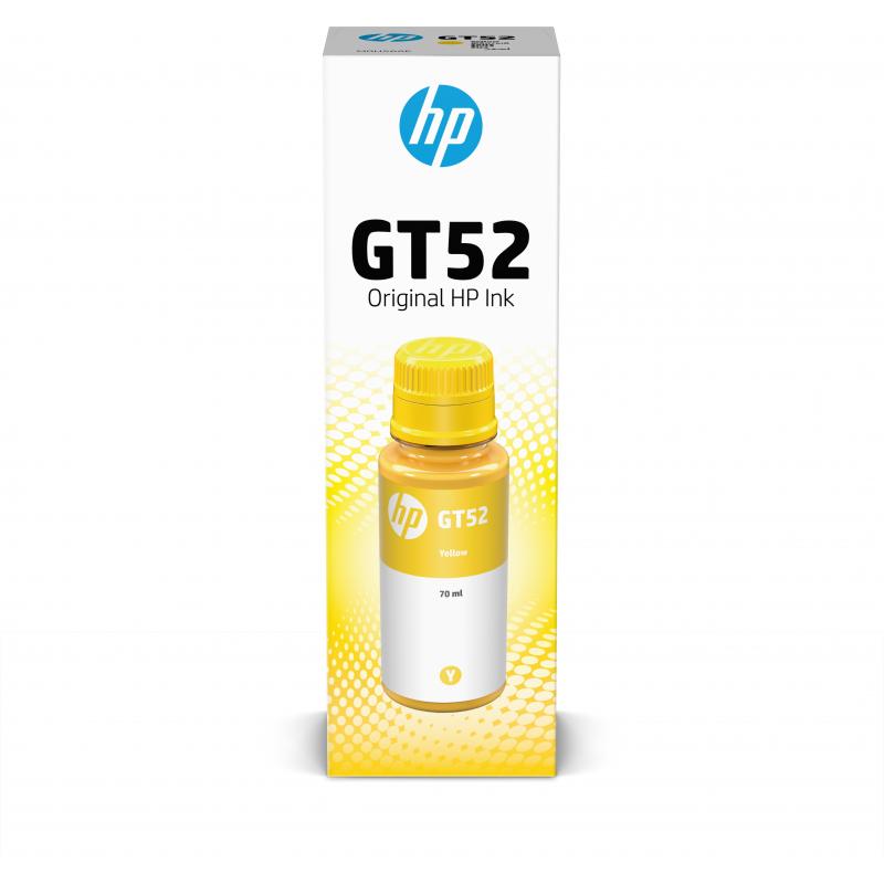 HP Botella de tinta GT52 Amarillo
