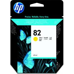 HP designjet 500/800/815, 10Ps/20Ps/50Ps/120 Cartucho amarillo Nº82, 69ml.