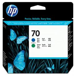 HP designjet Z3100/Z3200 cabezal de impresión Azul y Verde Nº70