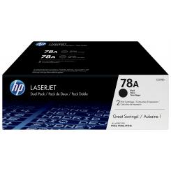 HP Laserjet P1566 Toner negro Nº78A (Pack 2) / 2.100 P?GINAS