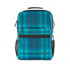 HP Mochila Campus XL con patrón de cuadros de tartán