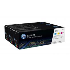 HP Nº131A Pack 3 Toner cian/magenta/amarillo / 1.800 páginas cian, 1.800 páginas magenta, 1.800 páginas amarillo