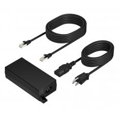 HP Poly PoE++ 65W 2.5G Adapter with 3.66m CAT6A Cable and Power Cord Negro