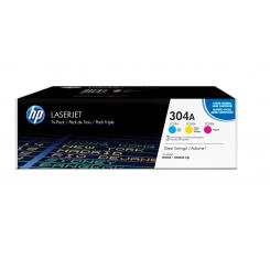 HP Toner Laser TRicolor 304A Pack 3