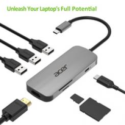 HP.DSCAB.008 base para portátil y replicador de puertos Alámbrico USB 3.2 Gen 2 (3.1 Gen 2) Type-C Plata