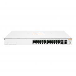 HPE Aruba Networking Aruba Instant On 1930 24G Class4 PoE 4SFP/SFP+ 370W Gestionado L2+ Gigabit Ethernet (10/100/1000) Energía sobre Ethernet (PoE) 1U Blanco