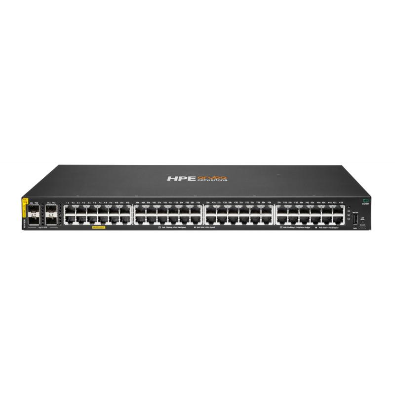hpe-aruba-networking-cx-6000-48p-10m-100m-1g-class4-poe-4p-sfp-1g-370w-switch