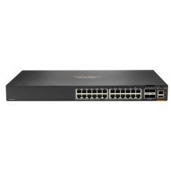 HPE Aruba Networking CX 6200F 24G Class-4 PoE 4SFP+ 370W Gestionado L3 Gigabit Ethernet (10/100/1000) Energía sobre Ethernet (PoE) 1U