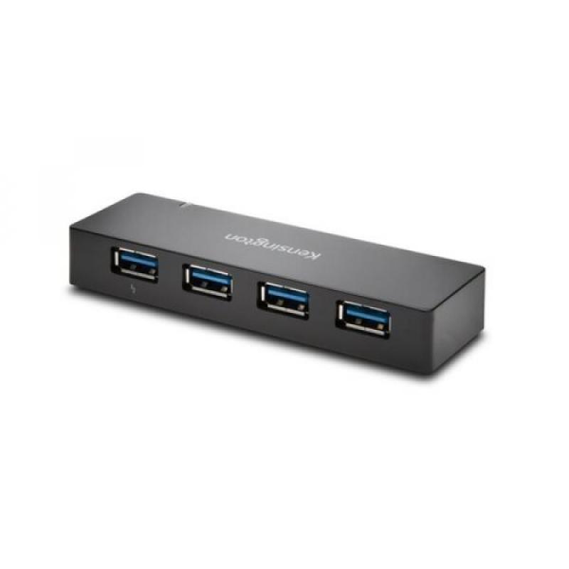 Hub Kensington 4 puertos y cargador USB 3.0